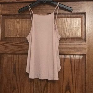 Light pink high neck tank